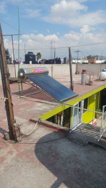 instalación de calentador solar