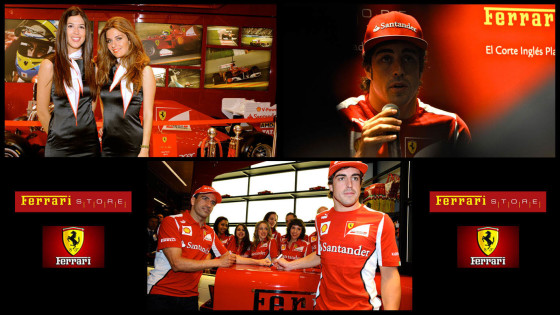 FERRARI-FERNANDO ALONSO&MARC GENÉ