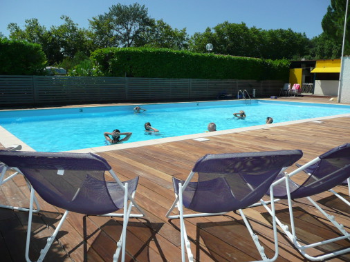 La piscine du gîte à Carcassonne