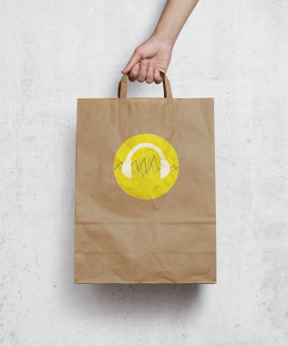 Impression sur support sac en papier