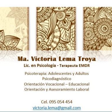 Lic. En Psicología Ma. Victoria Lema Troya