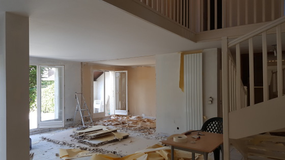 Travaux de peinture.
