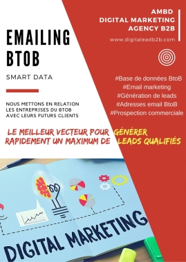 Base de données BtoB,Campagne emailing marketing et commerciale clé en main