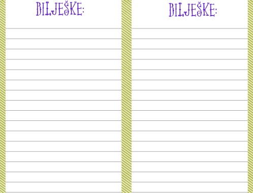 bilješke