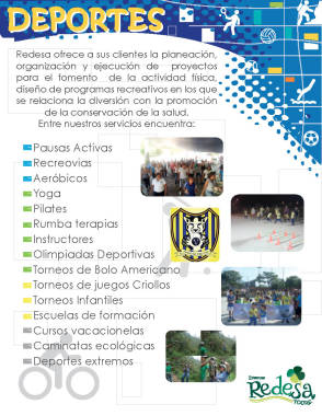EVENTOS REDESA TOURS - PORTAFOLIO DE SERVICIOS