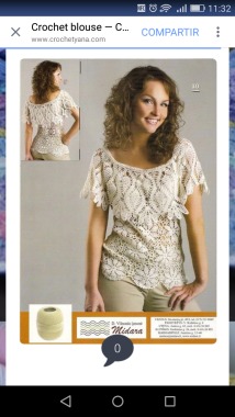 Polera tejida a crochet