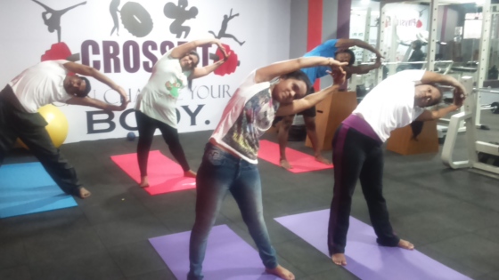 our group session in gym
