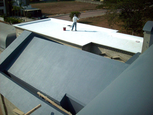 Impermeabilizacion con producto elastomerico y fibra