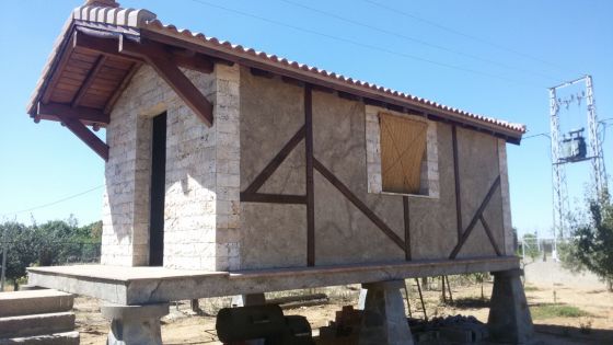 Orreo decorado efecto adobe 