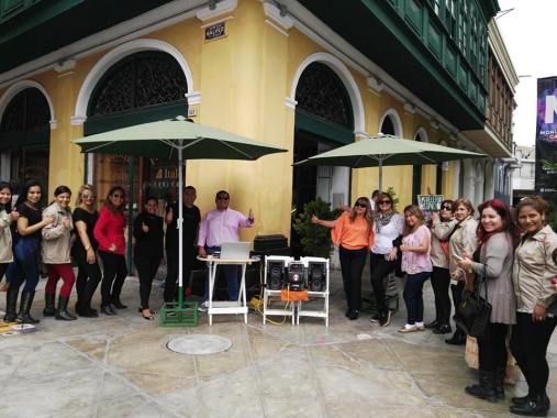 Aquí animando la visita del staff de Ebel Latinoamérica.