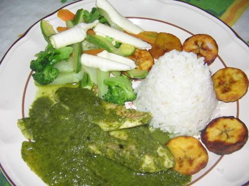 Pescado al cilantro
