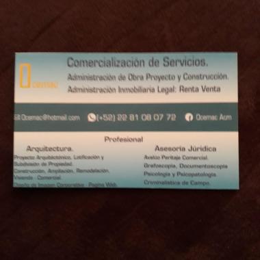 Ocemac.   Comercialización De Servicios