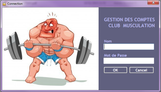 Application en DotNet permettant de gerer la trésorie de l'association du club de Musculation.