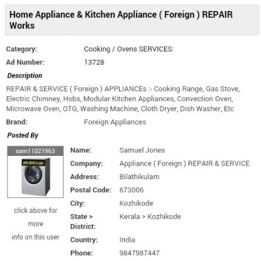 Microwave Oven Repair ( Foreign Make ) Works