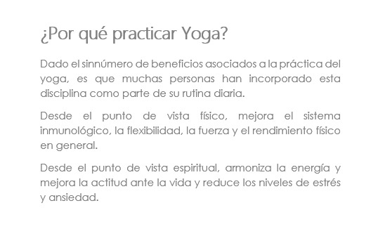 Por qué practicar Yoga?