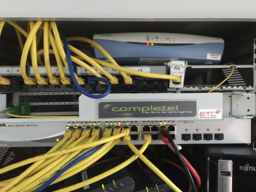 Installation fibre et baie informatique