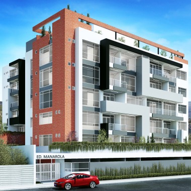 Edif. Quito Tenis, Dis: Arq. H. Fernández, Arq. J. Oña Render: Arq. C. Puebla