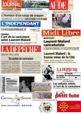 L. Malard  caricature - journaux 