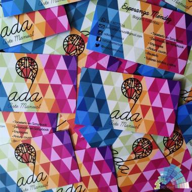 Tarjetas de presentación con mucho color!