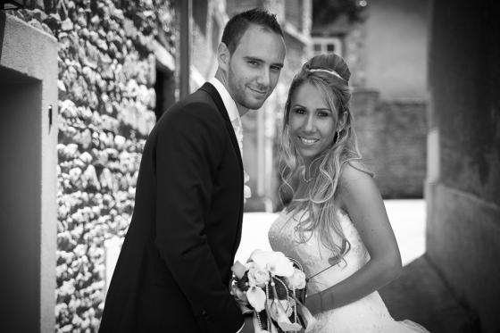 photo noir et blanc mariage Lyon