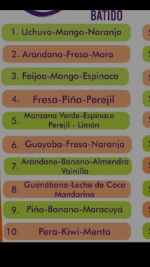 Mezcla de frutas para quemar gr
