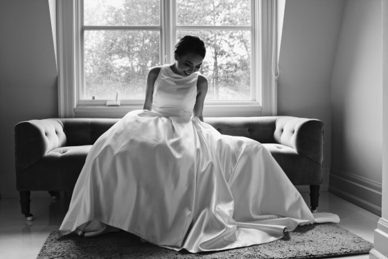Bride getting ready