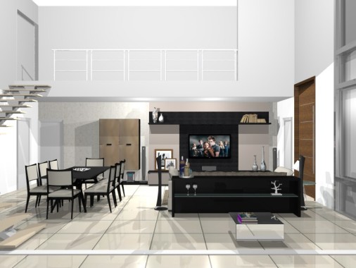 Sala de Estar e Jantar