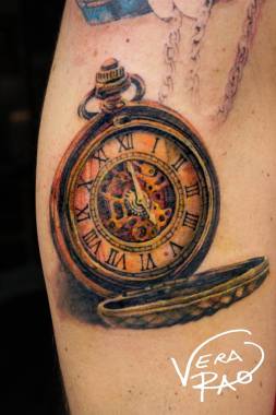 clock tattoo