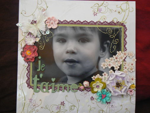 Une page scrapbooking americain