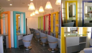 Agencement d'espaces commerciaux -
Réalisation d'un salon de coiffure