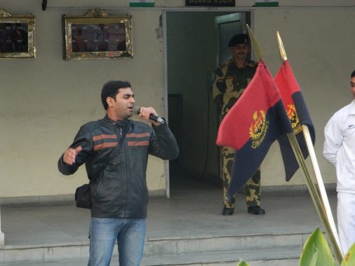 Performing at Wagha Border on Republic Day