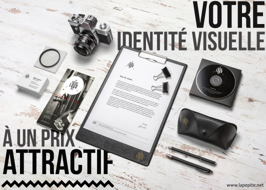 Identité visuelle et supports de com'
Vous êtes créateur d'entreprise? Auto-entrepreneur? Artisan? Vous êtes une association? Vous avez une idée? Un projet? 
--------------------------------------------------------------------------------
La pépite vous accompagne dans la création de votre image 
(Charte graphique, logo, papeterie, flyers, objets, signalétique...)
Des solutions à la hauteur de vos ambitions et adaptées à votre budget!
www.lapepite.net