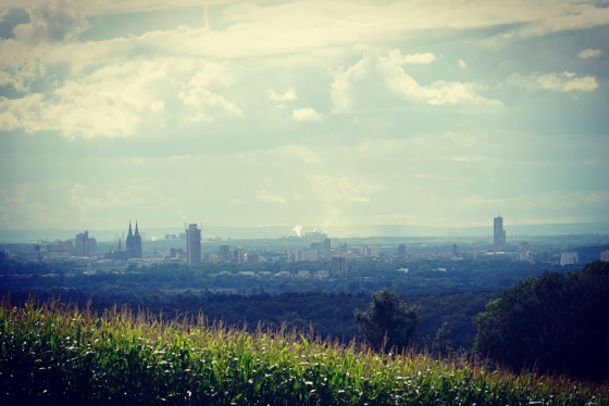 Köln Panorama von Leverkusen