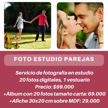 Foto estudio parejas