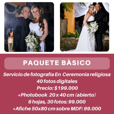 Paquete básico ceremonia religiosa 