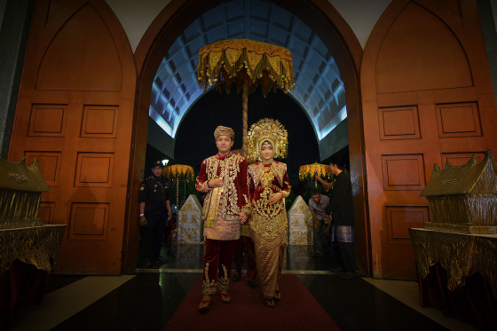 Resepsi wedding adat padang
