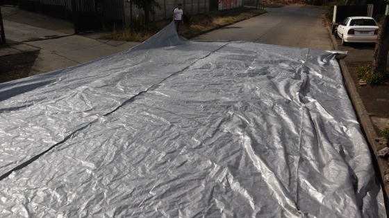carpa protección del sol de 12 x 6 mt.