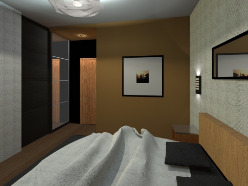 Aménagement et décoration d'une chambre à coucher.