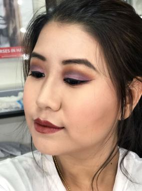 My beautiful friend.makeup done by me. 