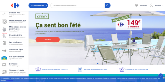 Carrefour.fr, site web et mobile