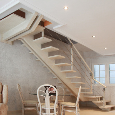 escaleras de madera