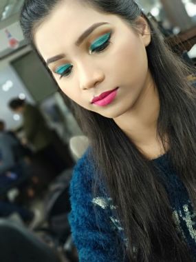 My beautiful Indian friend.makeup done by me. 