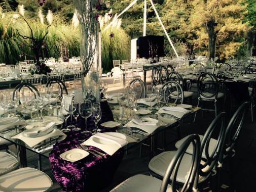 Mesa de espejo con silla phoenix plata