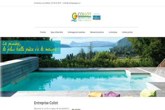 Création site internet pisciniste Desjoyaux