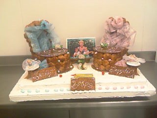 Croquembouches berceaux, garçon et fille.