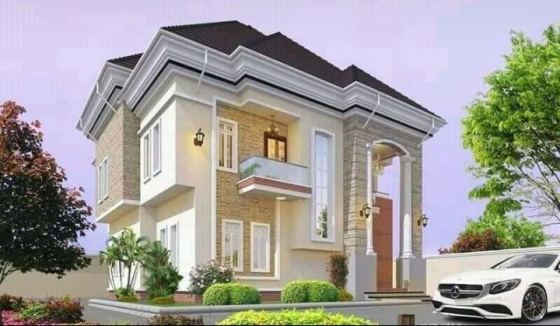 Building Design Of A Four Bedroom Duplex 