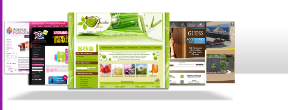 Sites vitrines, administrables e-commerce, newsletters...
