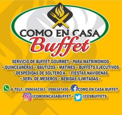 Como En casa Buffet tenemos lo que necesitas 