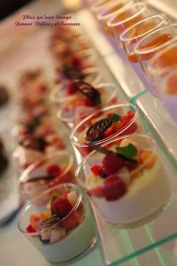 petites verrines panacotta fruits frais