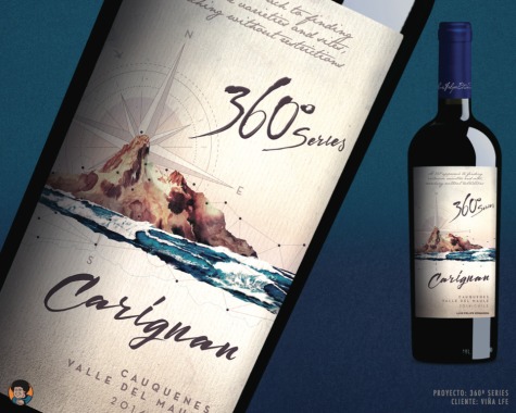 360º Series / Etiqueta de vino